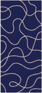 SAUNOVÁ OSUŠKA, 80/180 cm, modrá Cawoe - Kúpeľňový textil