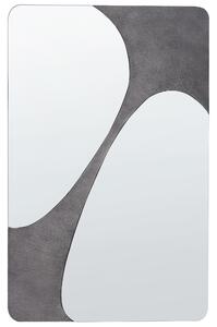 Nástenné zrkadlo sivé 70 x 110 cm dekoratívne závesné moderný štýl dekorácie