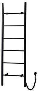 SAPHO - KARBO elektrický sušiak uterákov, guľatý, 500x1600, 120 W, čierna mat KB905