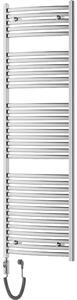 Mexen Helios, elektrické vykurovacie teleso 1800 x 600 mm, 900 W, chrómová, W103-1800-600-2900-01