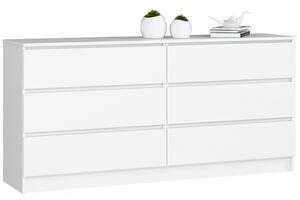 Komoda K160 6SZ biela
