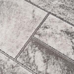 Dekorstudio Moderný okrúhly koberec NOA - vzor 9250 sivý Priemer koberca: 120cm