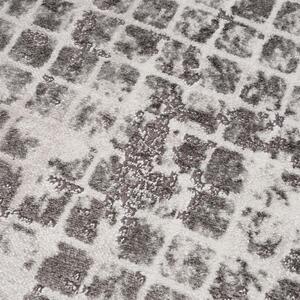 Dekorstudio Moderný okrúhly koberec NOA - vzor 9328 sivý Priemer koberca: 120cm