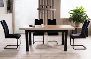 Jedálenský stôl PRESTO Farba: dub artisan / čierna