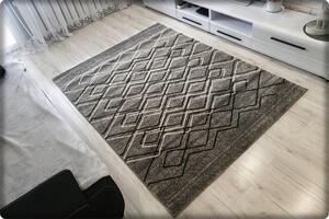 Dekorstudio Moderný koberec RIO vzor 166 sivý Rozmer koberca: 200x290cm