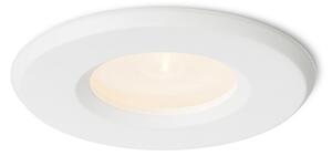 Kúpeľňové podhľadové svietidlo Apriori 1xGU10, IP54, 230V, Ø82, biela/saténové sklo
