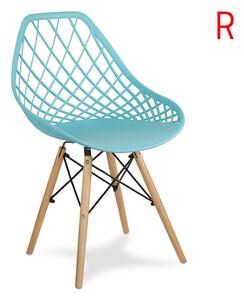 Dizajnová stolička OSLO tyrkysová