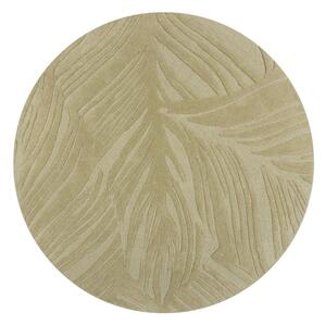 Zelený vlnený okrúhly koberec ø 160 cm Lino Leaf – Flair Rugs