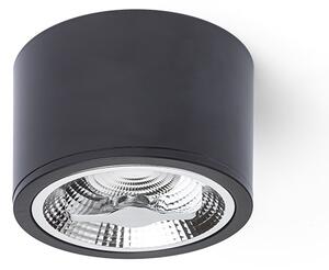 Stropné LED svietidlo Kelly DIMM 15W, 3000K, 750lm, 45 °, Ø120, čierna