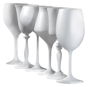 Crystalex poháre na biele víno GlassGambit Biela 400 ml 6KS