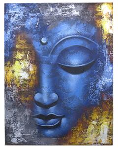 Obraz Buddha modrá tvár abstrakt 60x80cm