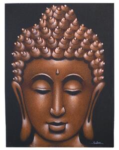 Obraz Buddha pieskovaný medený 60x80cm
