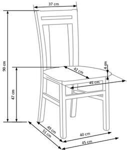 Jedálenská stolička H386, sonoma