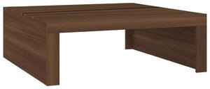 Konferenčný stolík hnedý dub 100x100x35 cm spracované drevo