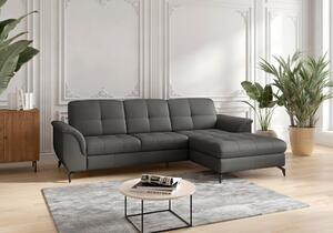 ROHOVÁ SEDAČKA, textil, koža, antracitová Sit & More - Sedačky, Online Only