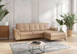 ROHOVÁ SEDAČKA, textil, koža, cappuccino Sit & More - Sedačky, Online Only