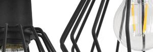 Závesné svietidlo Nuvola Spider 2, 2x čierne drôtené tienidlo