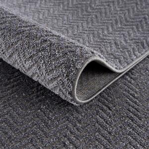 Dekorstudio Jednofarebný koberec FANCY 805 - sivý Rozmer koberca: 120x160cm