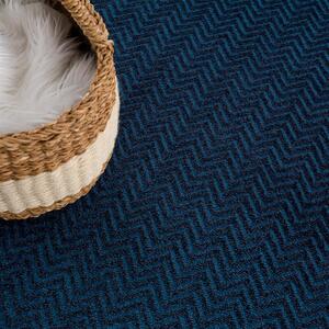 Dekorstudio Okrúhly jednofarebný koberec FANCY 805 - tmavo modrý Priemer koberca: 200cm