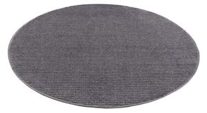 Dekorstudio Okrúhly jednofarebný koberec FANCY 900 - sivý Priemer koberca: 120cm