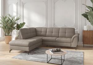 ROHOVÁ SEDAČKA, textil, koža, sivá Sit & More - Sedačky, Online Only