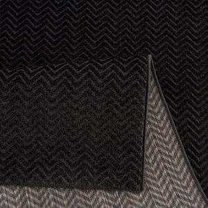 Dekorstudio Jednofarebný koberec FANCY 805 - čierny Rozmer koberca: 140x200cm