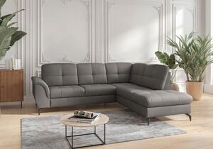 ROHOVÁ SEDAČKA, textil, koža, mokka Sit & More - Sedačky, Online Only