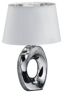 Stolná lampa TABA 1 strieborná/biela