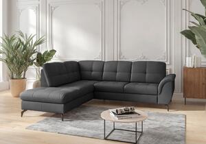 ROHOVÁ SEDAČKA, textil, koža, čierna Sit & More - Sedačky, Online Only