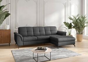 ROHOVÁ SEDAČKA, textil, koža, čierna Sit & More - Sedačky, Online Only