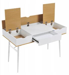 Dekorstudio Písací stôl v Škandinávskom štýle so zásuvkou a skrinkami