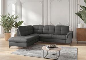 ROHOVÁ SEDAČKA, textil, koža, antracitová Sit & More - Sedačky, Online Only