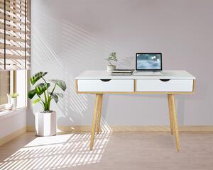 Dekorstudio Písací stôl v škandinávskom štýle s dvomi zásuvkami