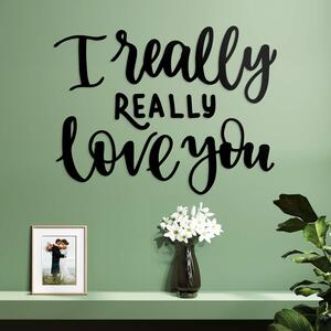 DUBLEZ | Anglický citát na stenu - I really love you