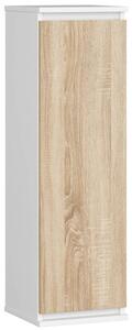 Vitrína CLP W 30 cm biela/dub sonoma