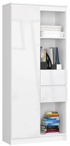 Regál R 80cm CLP R15 biela/lesk
