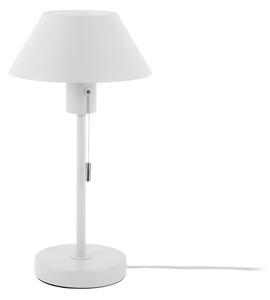 Biela stolová lampa s kovovým tienidlom (výška 36 cm) Office Retro – Leitmotiv
