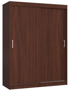 Šatníková skriňa posuvná 150 cm CLP MONO wenge