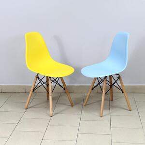 Dekorstudio Dizajnová stolička ENZO X svetlo modrá