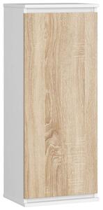 Vitrína CLP W 40 cm biela/dub sonoma