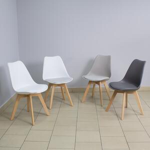 Dekorstudio Dizajnová stolička ENZO 007 bielo žltá