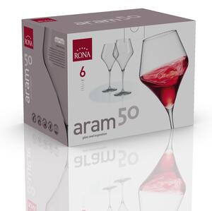 RONA 6 x Pohár na víno ARAM 500ml