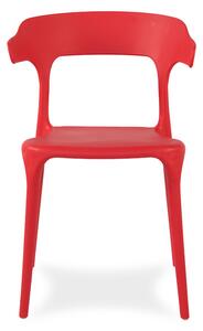 Dekorstudio Plastová stolička na terasu ULME červená
