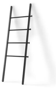 Čierny dekoratívny rebrík z topoľového dreva Leana - Umbra