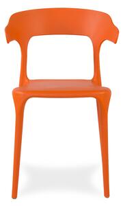 Dekorstudio Plastová stolička na terasu ULME oranžová