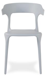 Dekorstudio Plastová stolička na terasu ULME sivá