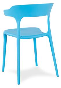 Dekorstudio Plastová stolička na terasu ULME svetlo modrá