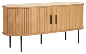 NÍZKA KOMODA, čierna, farba duba, 120/55/40 cm Xora - Online Only drobný nábytok, Online Only