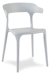 Dekorstudio Plastová stolička na terasu ULME sivá