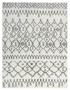 Flair Rugs koberce Kusový koberec Furber Adil Fur Berber Ivory/Black - 120x170 cm